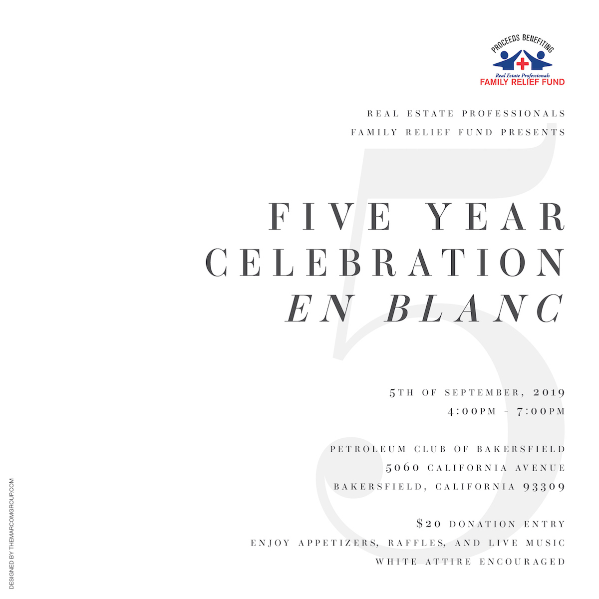 Five Year Celeberation En Blanc